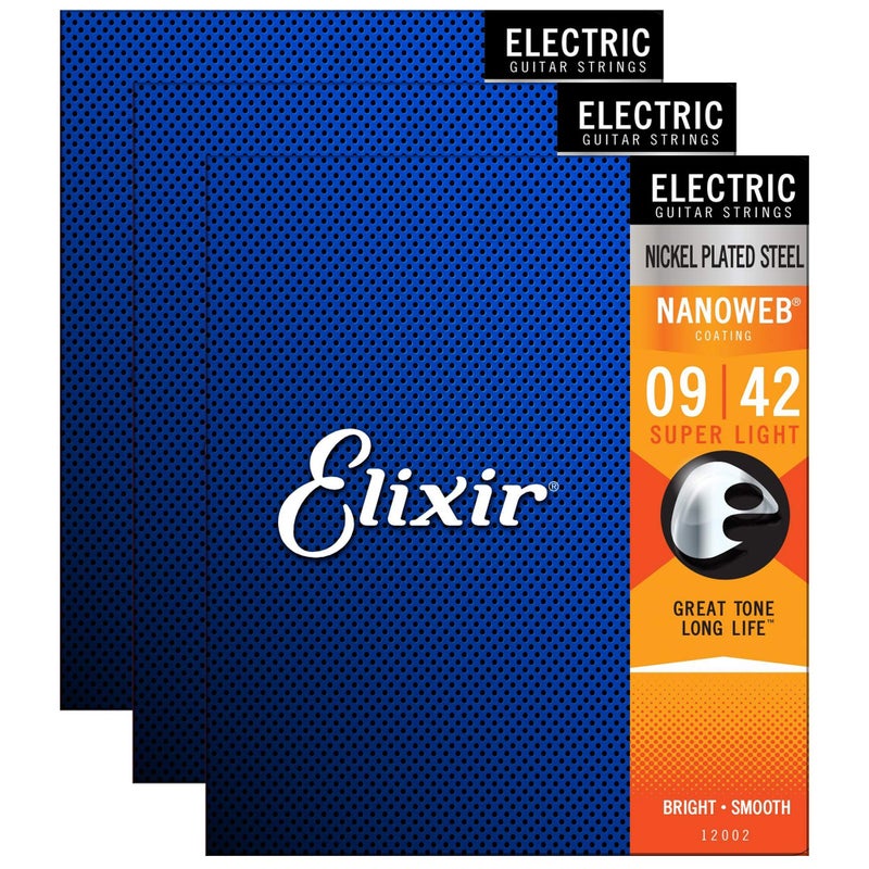 ELIXIR إليكسير 12002 كهربائي نانو سوبر لايت 9-42 (حزمة 3 قطع) - Image 1